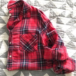 Red Plaid flannel top